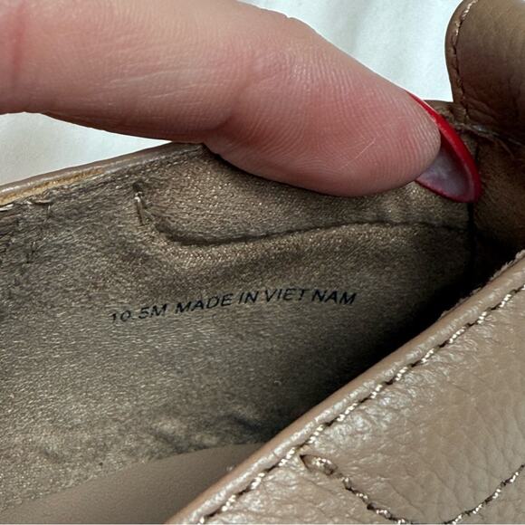 Everlane The Day Glove Flats Tan Nude Beige Leather 10.5 Ballet Flats Minimalist - Picture 7 of 8